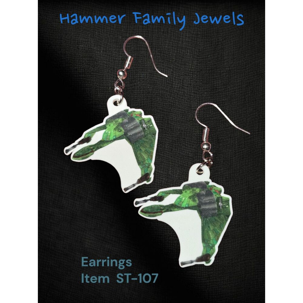 Star Trek Klingon Bird-of-Prey Earrings
